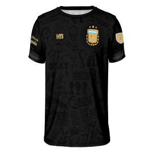 Camiseta Argentina Black Homenaje Mundial ’22